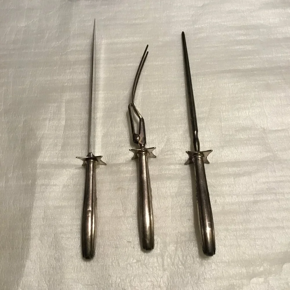 Antique 1919 International Silver Co. - William Rogers Ambassador carving set